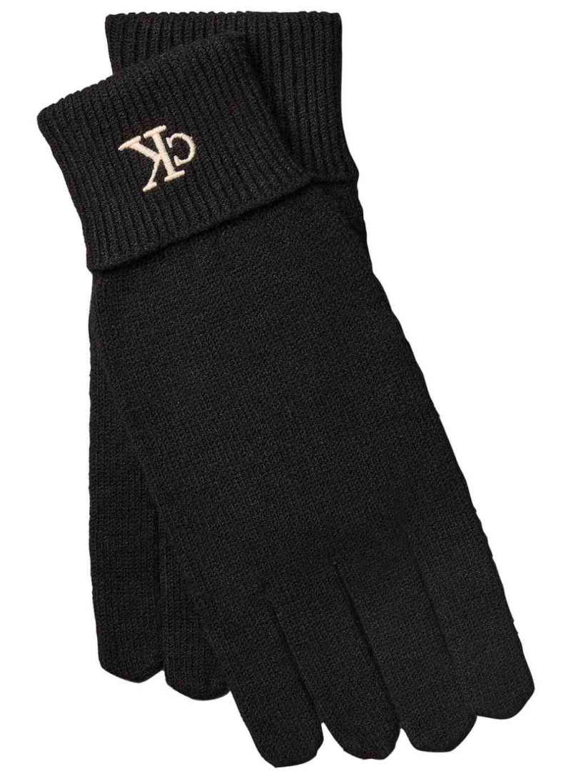 Rękawiczki Damskie CALVIN KLEIN Ck Fine Rib Gloves LV14F8021G UB1