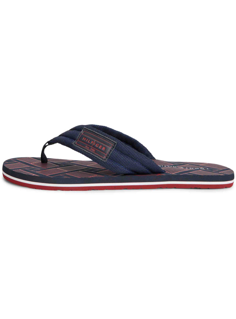 Japonki Męskie TOMMY HILFIGER Flag Patch Beach Sandal FM0FM06004 DW5