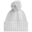 Czapka Damska TOMMY HILFIGER Th Script Cable Pom Beanie AW0AW19112 PSU 2