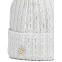 Czapka Damska TOMMY HILFIGER Th Script Cable Pom Beanie AW0AW19112 PSU 3