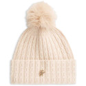 Czapka Damska TOMMY HILFIGER Th Script Cable Pom Beanie AW0AW19112 TRY 1