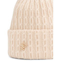 Czapka Damska TOMMY HILFIGER Th Script Cable Pom Beanie AW0AW19112 TRY 3