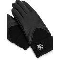 Rękawiczki Damskie TOMMY HILFIGER Th Script Leather Wool Gloves AW0AW19133 BDS 2