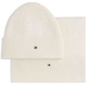 Zestaw prezentowy Damski TOMMY HILFIGER Th Flag Beanie & Scarf Gp AW0AW19136 AEO 3