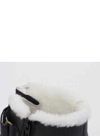 KOZACZKI BOBUX 832801 ASPEN BOOT BLACK WEŁNA MERYNOSA