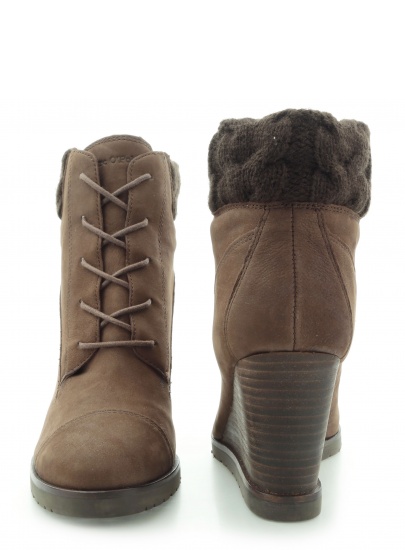 Home shoes MARC O'WEDGE BOOTIE OILY NUBUCK DARK BROWN | EN