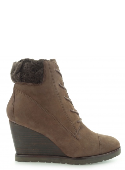 Home shoes MARC O'WEDGE BOOTIE OILY NUBUCK DARK BROWN | EN