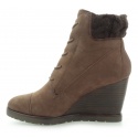 Home shoes MARC O'WEDGE BOOTIE OILY NUBUCK DARK BROWN | EN