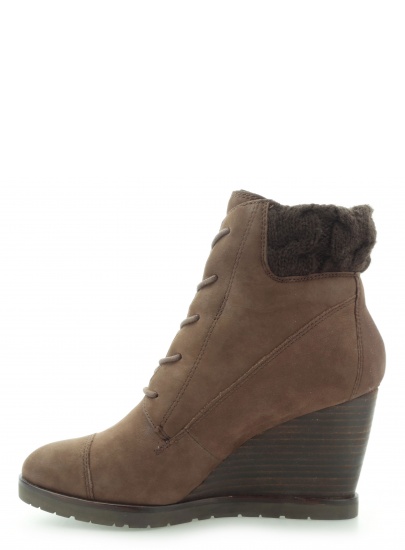 Home shoes MARC O'WEDGE BOOTIE OILY NUBUCK DARK BROWN | EN