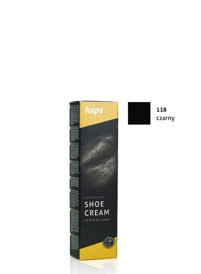 PASTA DO BUTÓW KAPS SHOE CREAM Czarna - 75 ML - naturalny wosk pszczeli