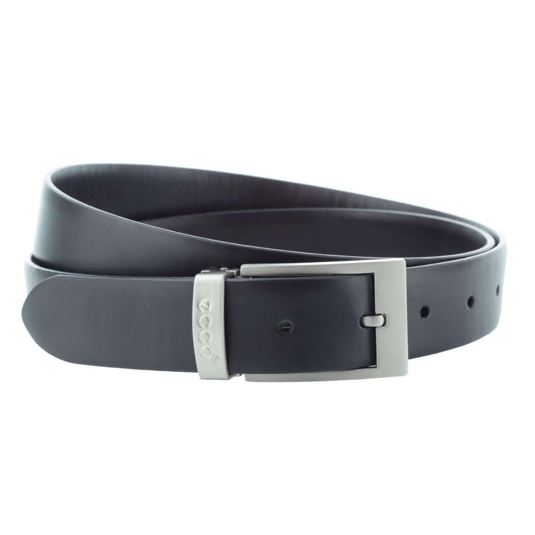 PASEK ECCO CLASSIC BELT PRONGUE BUCKLE BLACK COFFEE