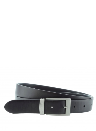 PASEK ECCO CLASSIC BELT PRONGUE BUCKLE BLACK COFFEE