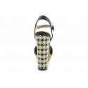 PEPE JEANS SANT JAMES BLACK METALIC MESH FABRIC- CRUST SHEEP N