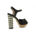 PEPE JEANS SANT JAMES BLACK METALIC MESH FABRIC- CRUST SHEEP N
