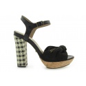 PEPE JEANS SANT JAMES BLACK METALIC MESH FABRIC- CRUST SHEEP N