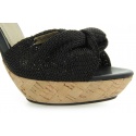PEPE JEANS SANT JAMES BLACK METALIC MESH FABRIC- CRUST SHEEP N