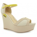 PEPE JEANS CORAL NUDE FABRIC-PU PATENT-NAPPA LTH