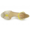 PEPE JEANS CORAL NUDE FABRIC-PU PATENT-NAPPA LTH