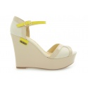 PEPE JEANS CORAL NUDE FABRIC-PU PATENT-NAPPA LTH