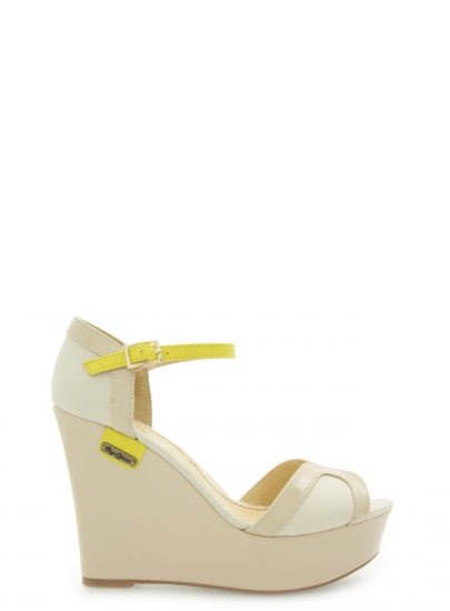 PEPE JEANS CORAL NUDE FABRIC-PU PATENT-NAPPA LTH