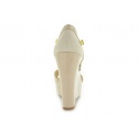 PEPE JEANS CORAL NUDE FABRIC-PU PATENT-NAPPA LTH