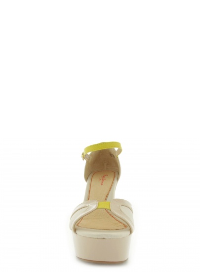 PEPE JEANS CORAL NUDE FABRIC-PU PATENT-NAPPA LTH