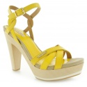 SANDAŁY PEPE JEANS PINNER YELLOW KID LEATHER