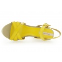 SANDAŁY PEPE JEANS PINNER YELLOW KID LEATHER