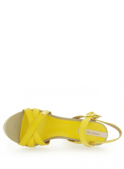 SANDAŁY PEPE JEANS PINNER YELLOW KID LEATHER