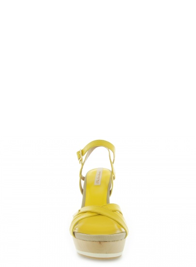 SANDAŁY PEPE JEANS PINNER YELLOW KID LEATHER