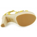 SANDAŁY PEPE JEANS PINNER YELLOW KID LEATHER