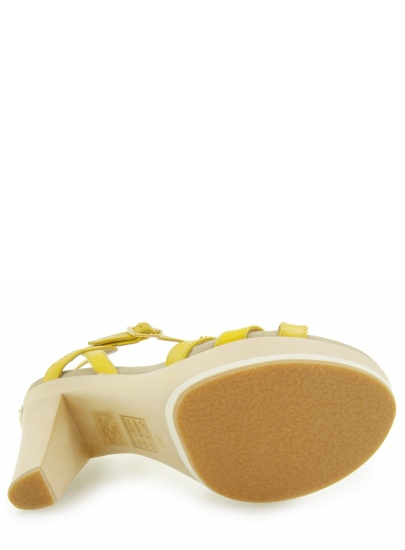 SANDAŁY PEPE JEANS PINNER YELLOW KID LEATHER