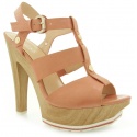 SANDAŁY GUESS BASET SANDALO SANDAL LEATHER CORAL