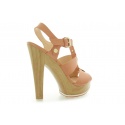 SANDAŁY GUESS BASET SANDALO SANDAL LEATHER CORAL