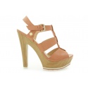 SANDAŁY GUESS BASET SANDALO SANDAL LEATHER CORAL