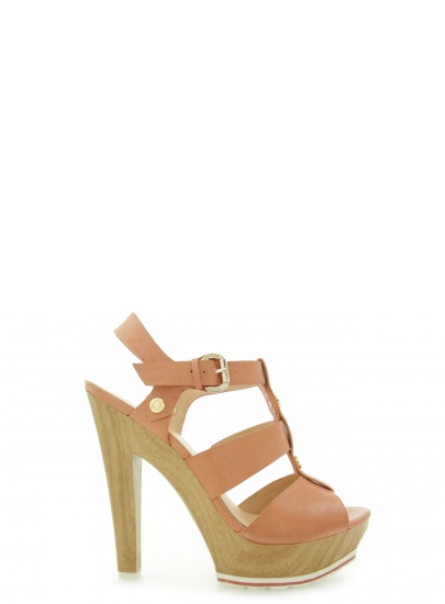 SANDAŁY GUESS BASET SANDALO SANDAL LEATHER CORAL