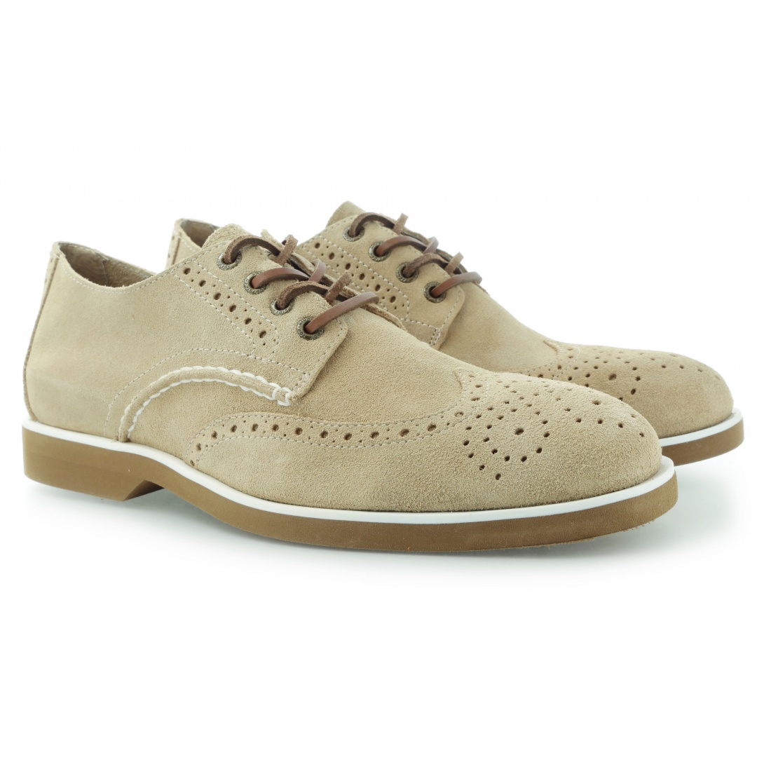 PÓŁBUTY SPERRY BOAT OXFORD WING TIP CEMENT SUEDE