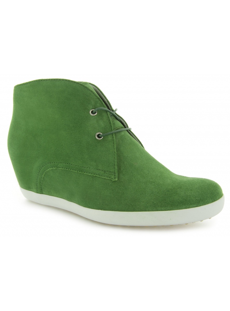 BOTKI HOGL 4212 CASUAL VELOUR LEDER GREEN