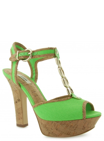 SANDAŁY GUESS PADERAN SANDALO SANDAL FABRI GREEN