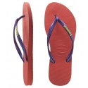 JAPONKI HAVAIANAS SLIM LOGO SALMON