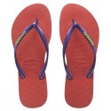 JAPONKI HAVAIANAS SLIM LOGO SALMON