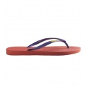 JAPONKI HAVAIANAS SLIM LOGO SALMON