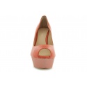 CZÓŁENKA GUESS GABRA SPUNTATO OPEN TOE LEAT ORANGE