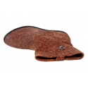 BOTKI GUESS VIVAN PRINTED SUEDE BOOTIE BROWN