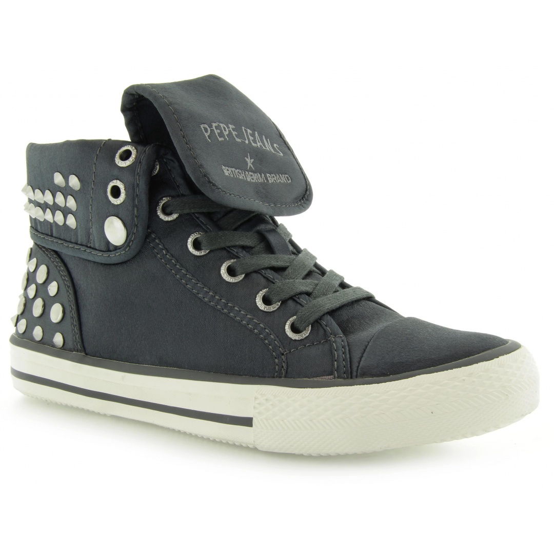 TRAMPKI PEPE JEANS SPIKE GREY SATIN FABRIC
