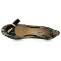 CZÓŁENKA GUESS REETAH 2 DECOLLETE PUMP FABRIC BLACK TAN