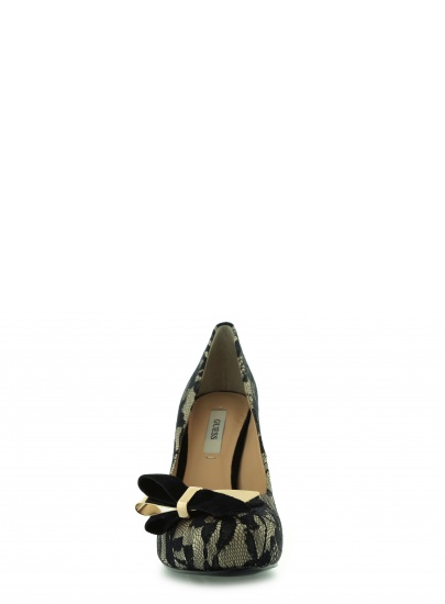CZÓŁENKA GUESS REETAH 2 DECOLLETE PUMP FABRIC BLACK TAN