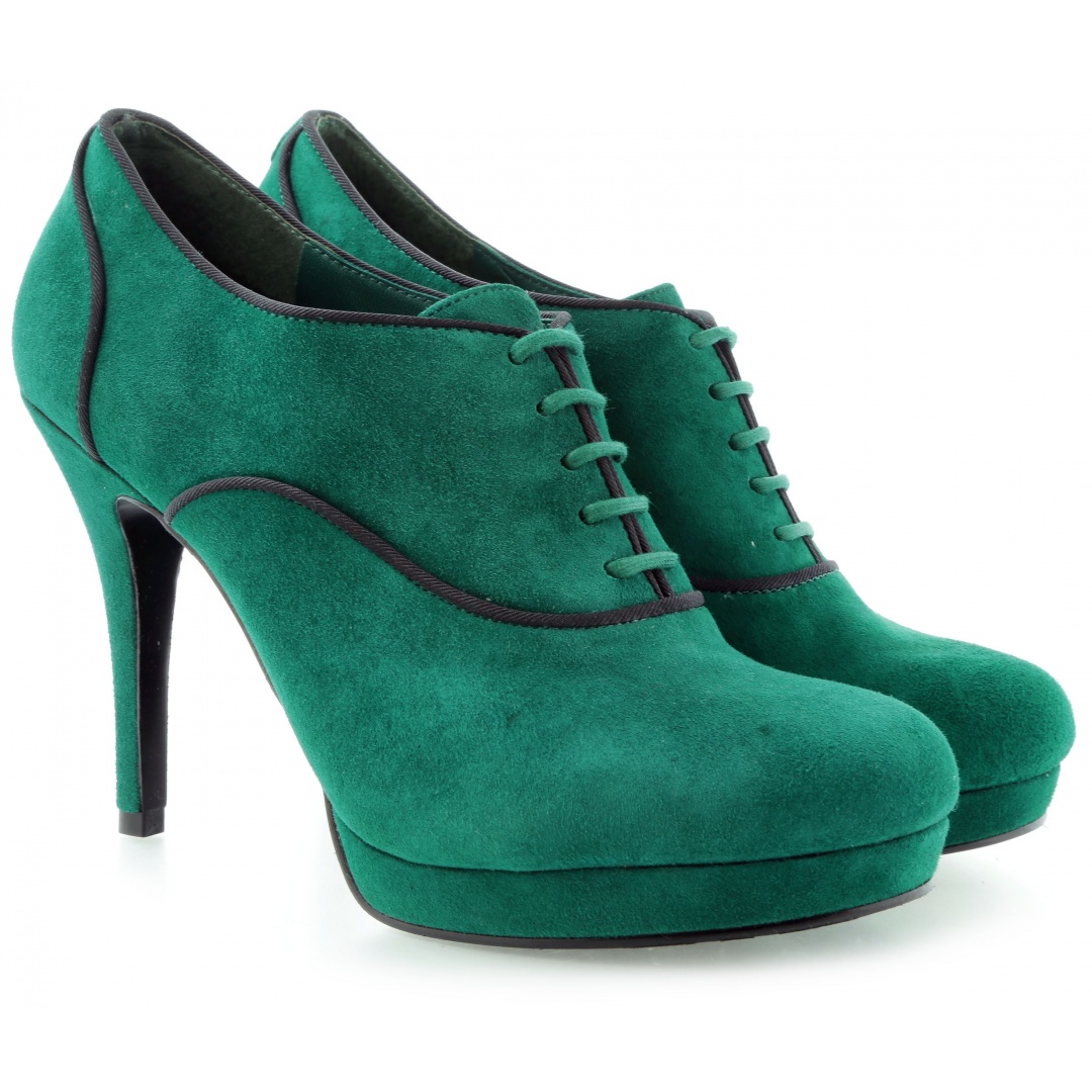 BOTKI GUESS BADGE DERBY SUEDE TEAL