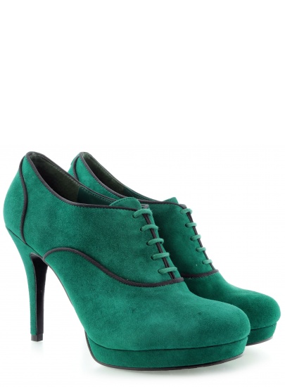 BOTKI GUESS BADGE DERBY SUEDE TEAL
