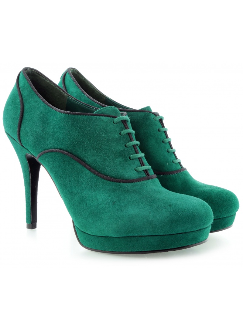 BOTKI GUESS BADGE DERBY SUEDE TEAL